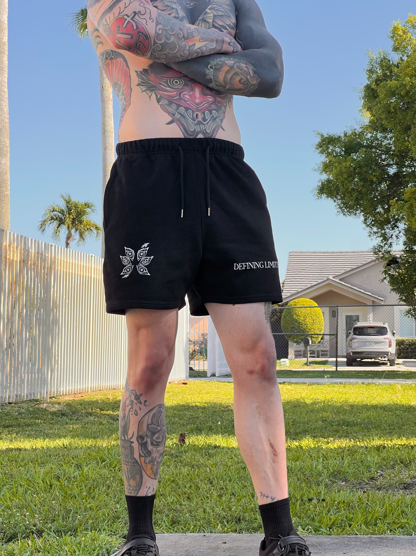 "Upper One" Streetwear Fleeced Shorts
