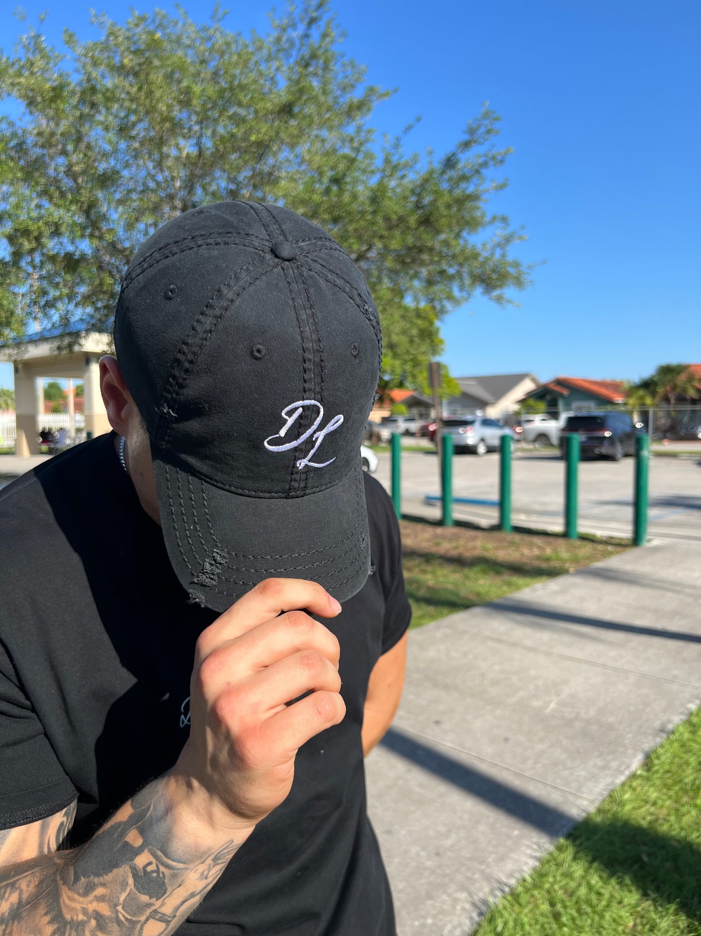 "Logo" Distressed Cap