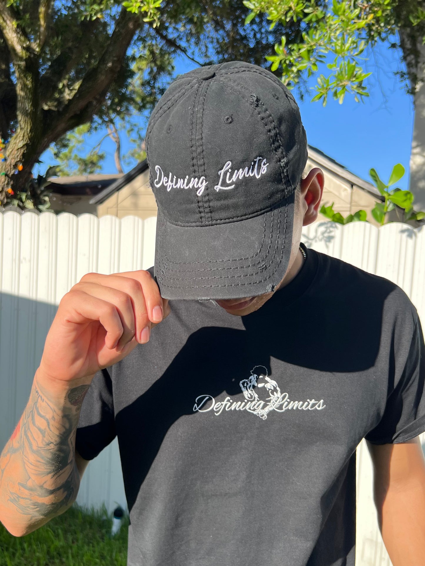 "Logo" Distressed Cap