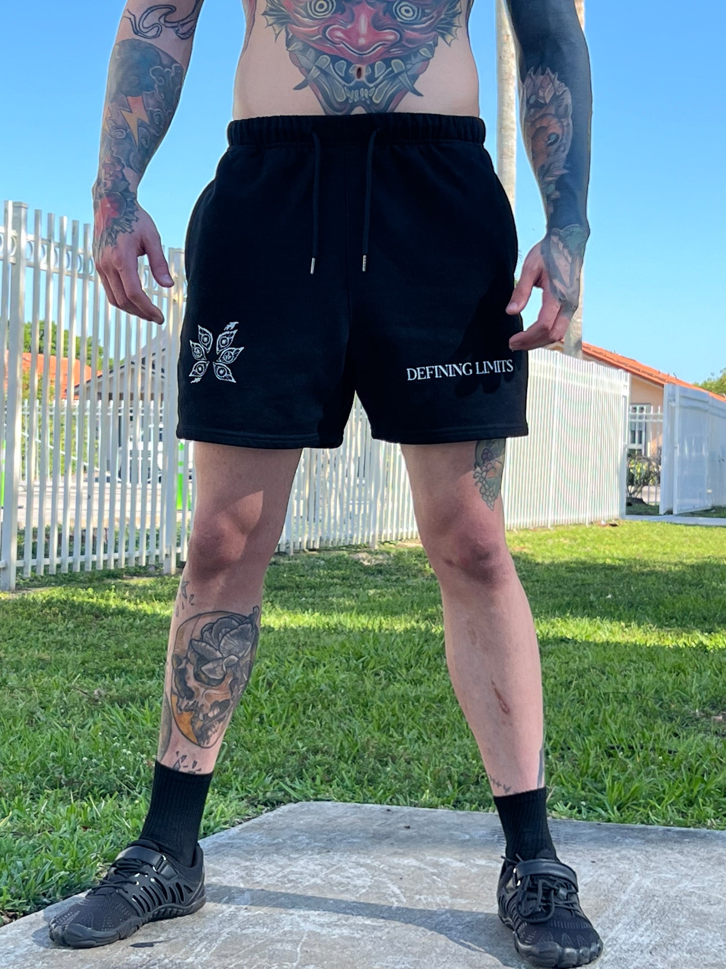 "Upper One" Streetwear Fleeced Shorts